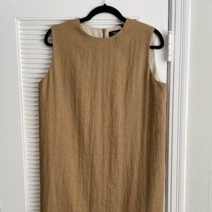 Theory Light Linen Column Dress New with Tags Size 6